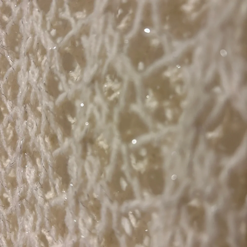 Elegant Justice Ivory Sparkly Knit Poncho XS/S